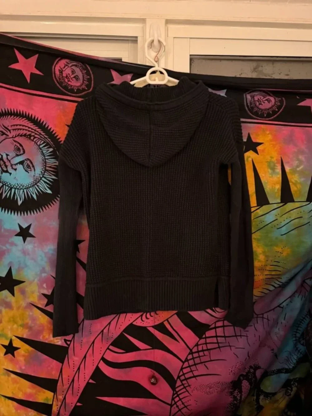 Banana Republic Black Knit Sweater Hoodie